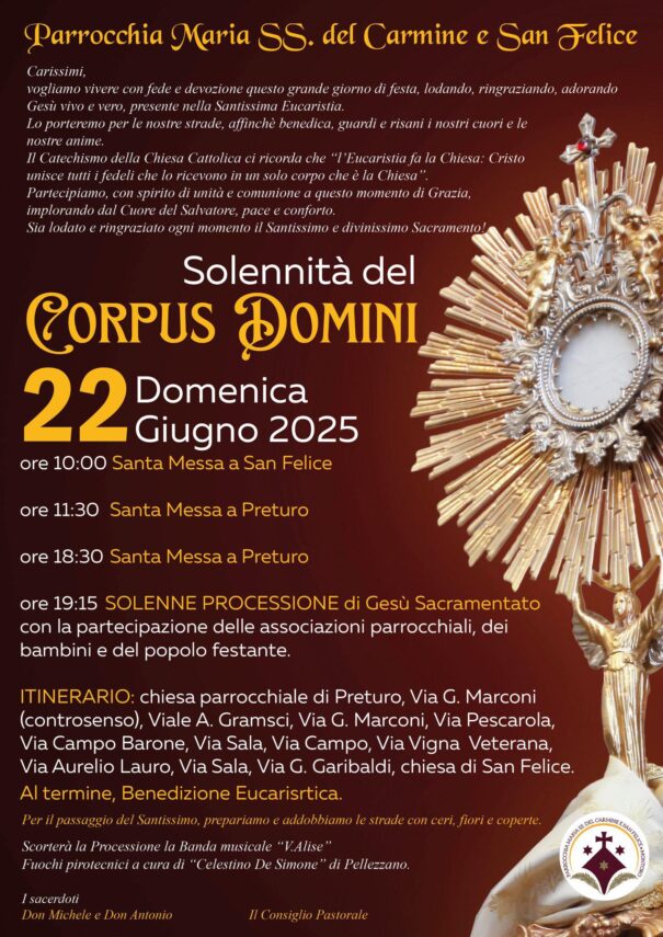Solennità del Corpus Domini
